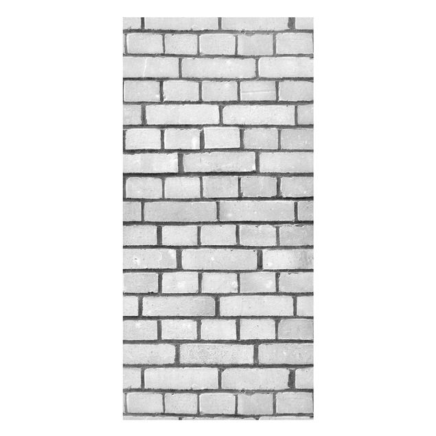 Wandbilder 3D Weiße Backstein Mauer