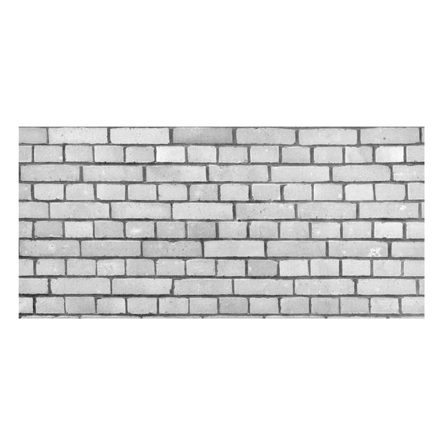 Wandbilder 3D Weiße Backstein Mauer