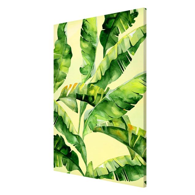 Wandbilder Floral Bananenblätter Aquarell