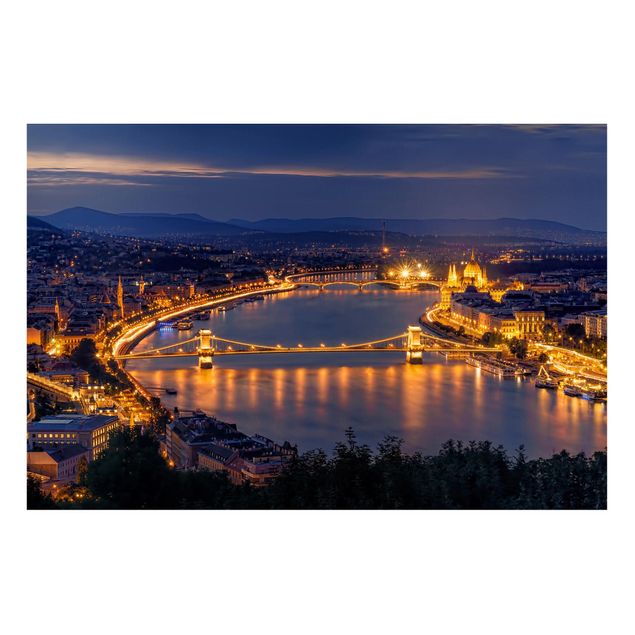 Wandbilder Landschaften Blick über Budapest