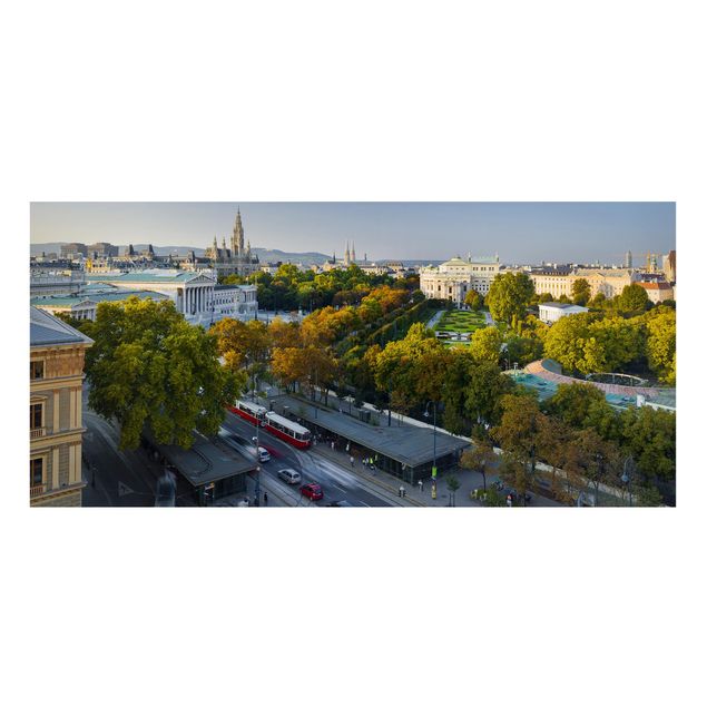 Wandbilder Landschaften Blick über Wien