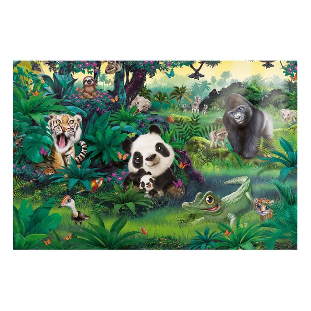 Wandbilder Dschungel Dschungel mit Tieren