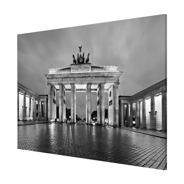 Wandbilder Modern Erleuchtetes Brandenburger Tor II
