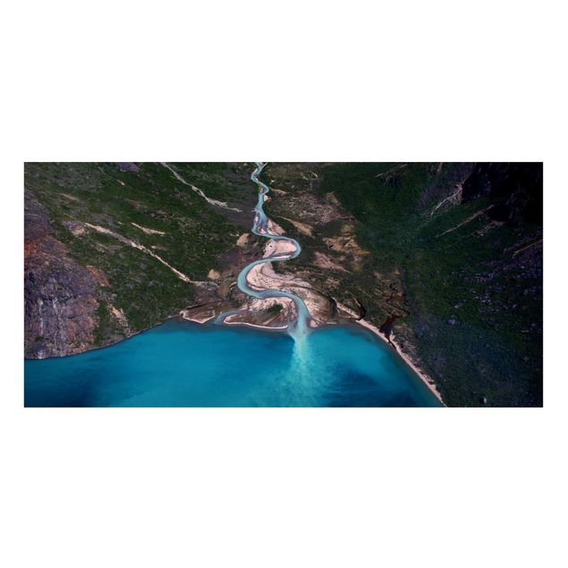 Wandbilder Landschaften Fluss in Grönland