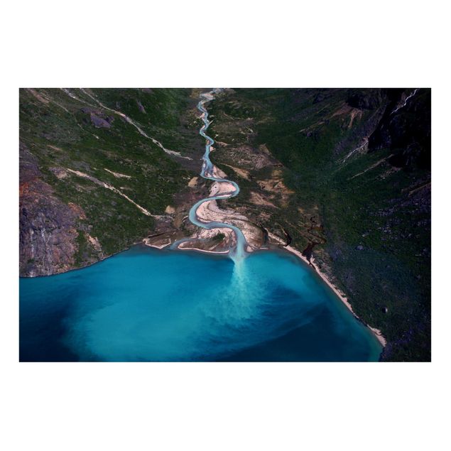 Wandbilder Landschaften Fluss in Grönland