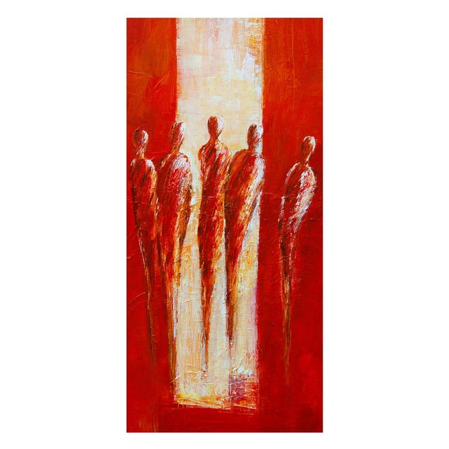 Wandbilder Kunstdrucke Petra Schüßler - Fünf Figuren in Rot 02