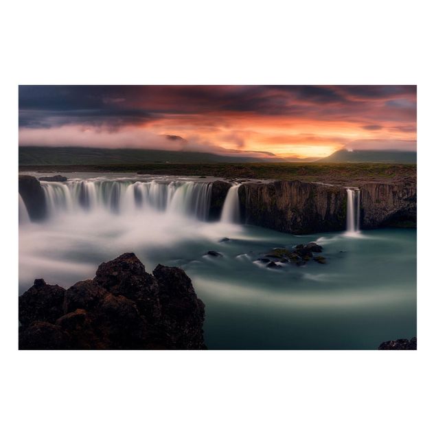 Wandbilder Landschaften Goðafoss Wasserfall in Island