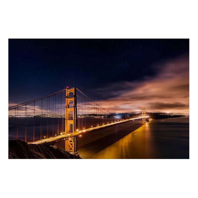 Wandbilder Landschaften Golden Gate to Stars