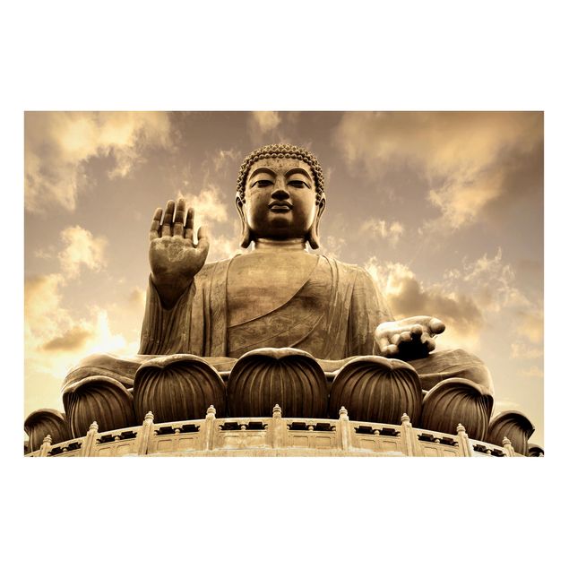 Wandbilder Architektur & Skyline Großer Buddha Sepia
