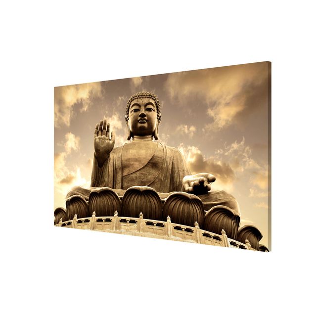 Wandbilder Spirituell Großer Buddha Sepia