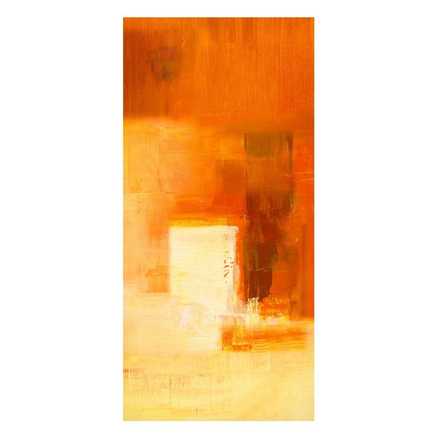 Wandbilder Kunstdrucke Petra Schüßler - Komposition in Orange und Braun 03