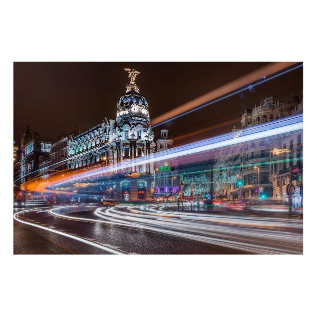 Wandbilder Architektur & Skyline Madrid Traffic