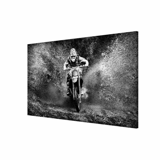 Wandbilder Natur Motocross im Schlamm
