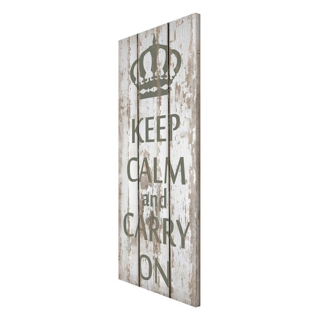 Magnettafel Sprüche No.RS183 Keep Calm and carry on