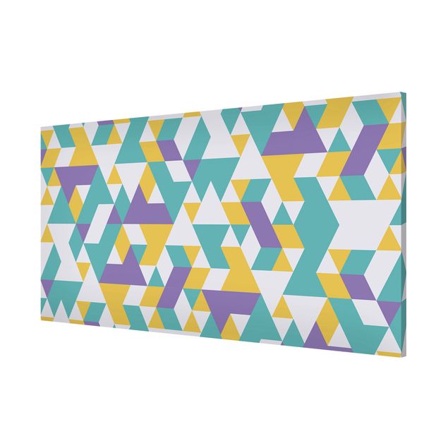Wandbilder Modern No.RY33 Lilac Triangles