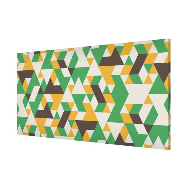 Wandbilder Modern No.RY34 Green Triangles