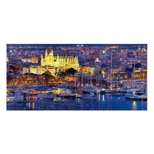 Wandbilder Architektur & Skyline Palma de Mallorca City Skyline und Hafen