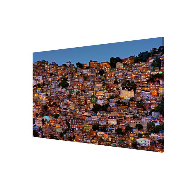 Wandbilder Modern Rio de Janeiro Favela Sonnenuntergang