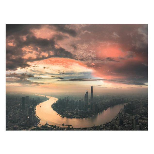 Wandbilder Architektur & Skyline Shanghai am Morgen