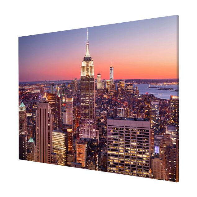 Wandbilder Architektur & Skyline Sonnenuntergang Manhattan New York City