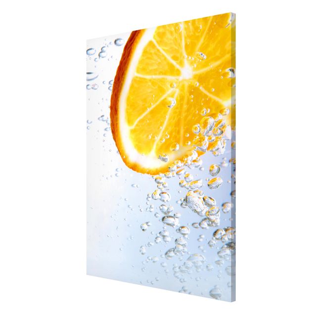 Wandbilder Splash Orange