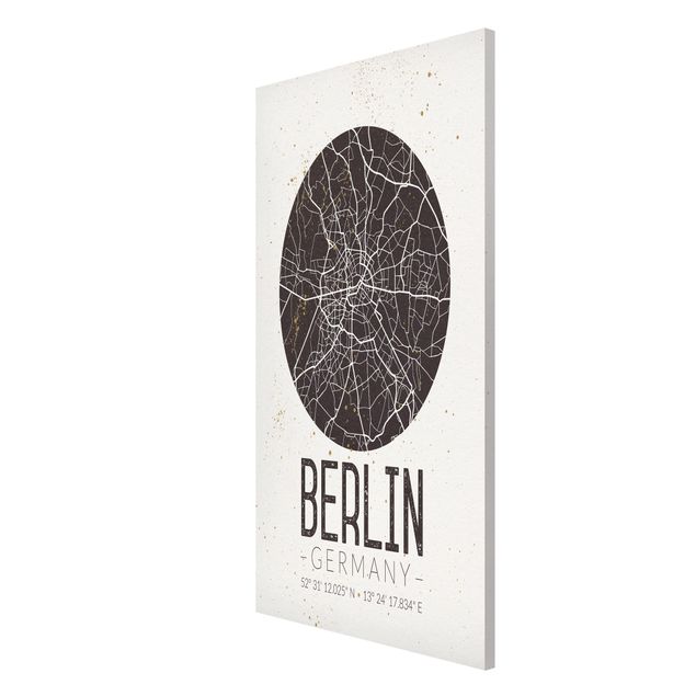 Magnettafeln Sprüche Stadtplan Berlin - Retro