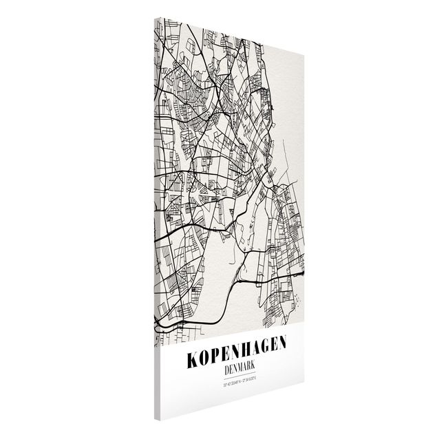Küchen Deko Stadtplan Kopenhagen - Klassik