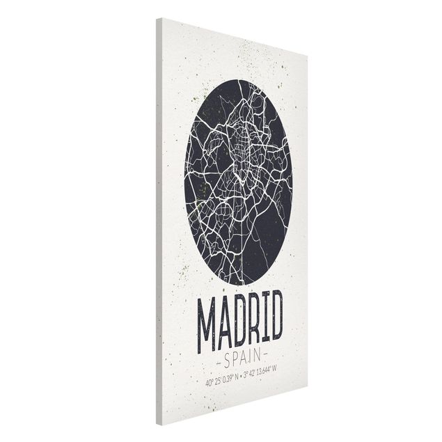 Küche Dekoration Stadtplan Madrid - Retro