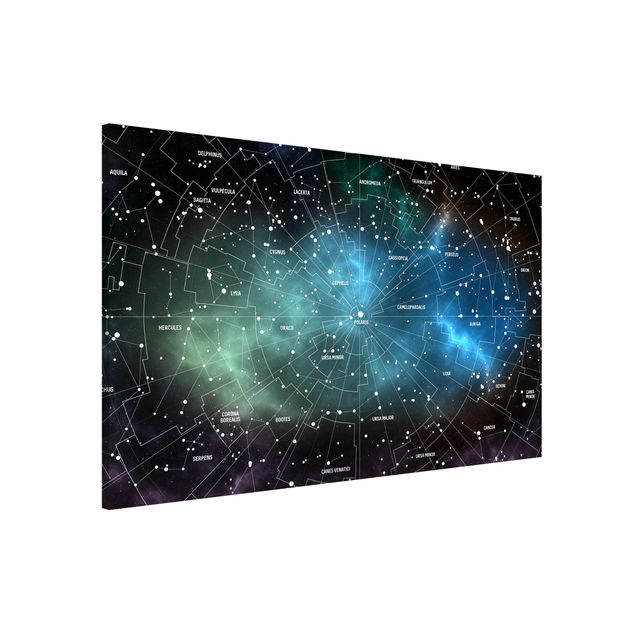 Kinderzimmer Deko Sternbilder Karte Galaxienebel