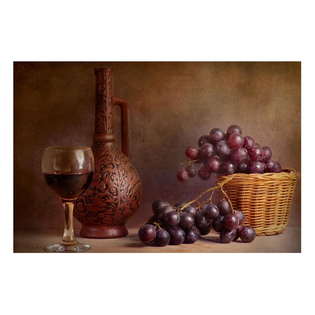 Wandbilder Modern Stillleben mit Weintrauben