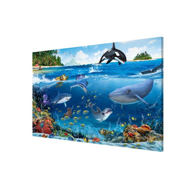 Wandbilder Modern Unterwasserwelt mit Tieren