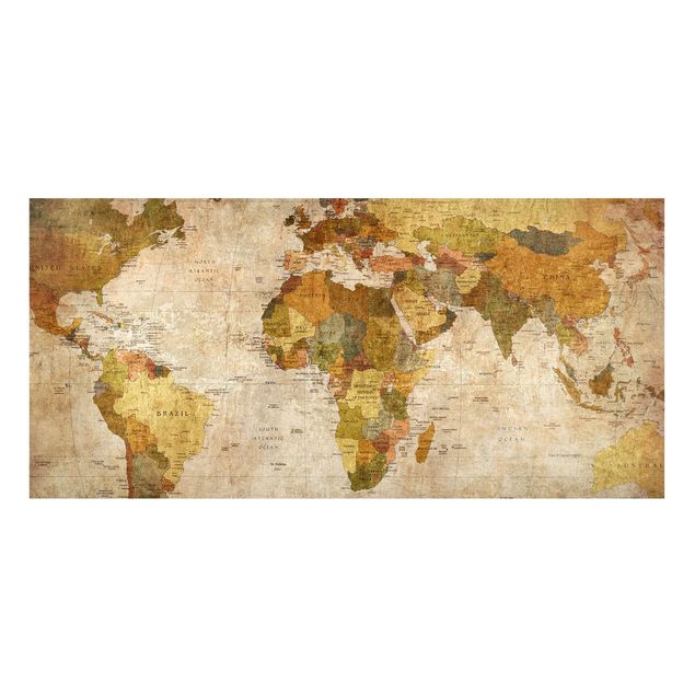 Magnettafel Weltkarte Weltkarte