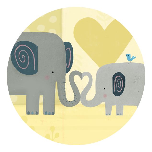 Tier Tapeten Mama und ich - Elefanten
