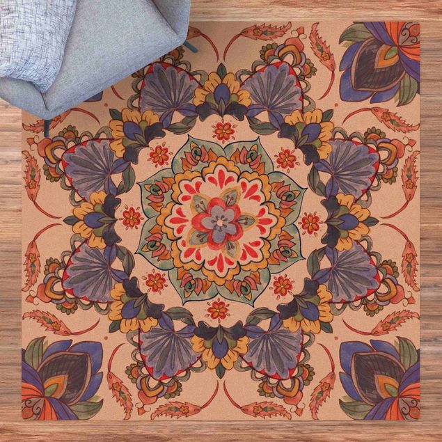 Moderne Teppiche Mandala Meditation Hartha