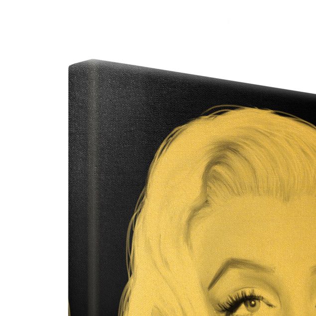 schöne Leinwandbilder Marilyn mit Ohrschmuck