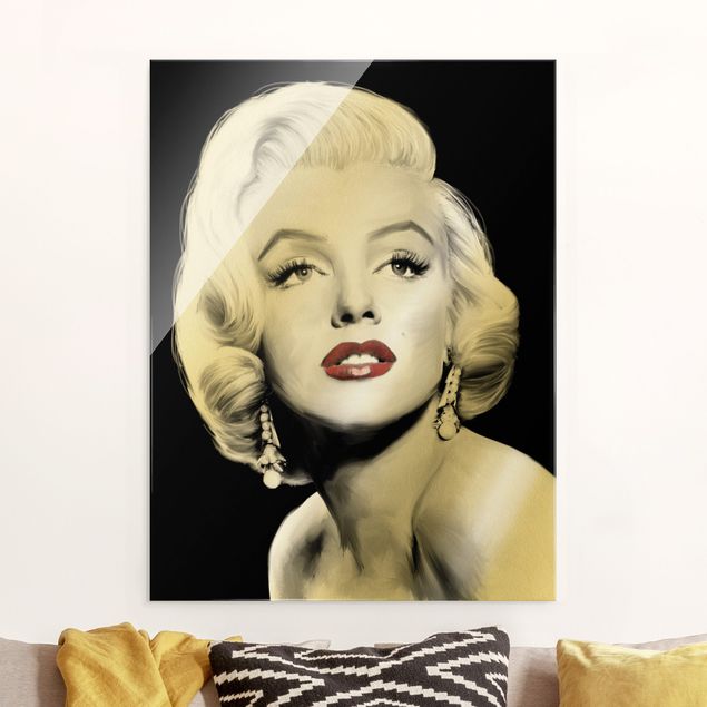 Küche Dekoration Marilyn mit Ohrschmuck