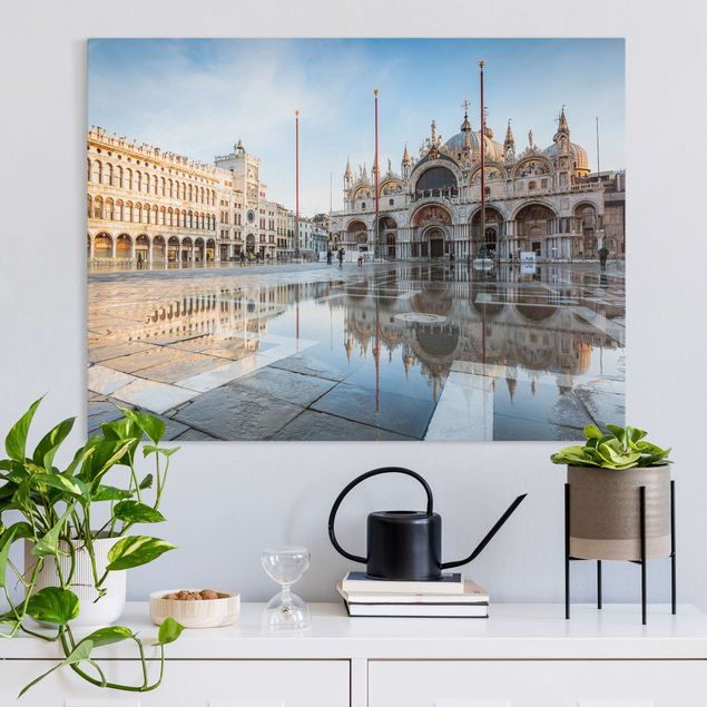 Wandbilder Italien Markusplatz in Venedig