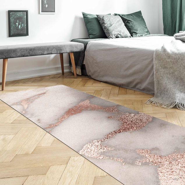 Moderne Teppiche Marmoroptik mit Glitzer