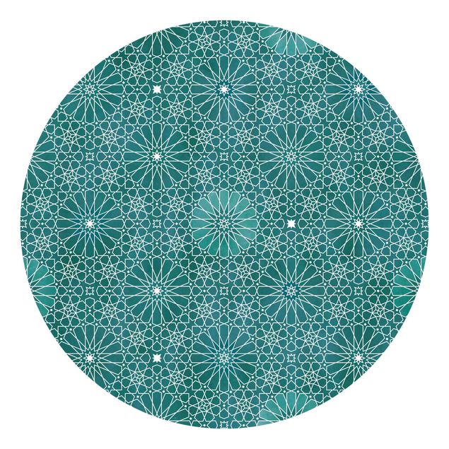 Tapeten Modern Marokkanisches Blumen Muster
