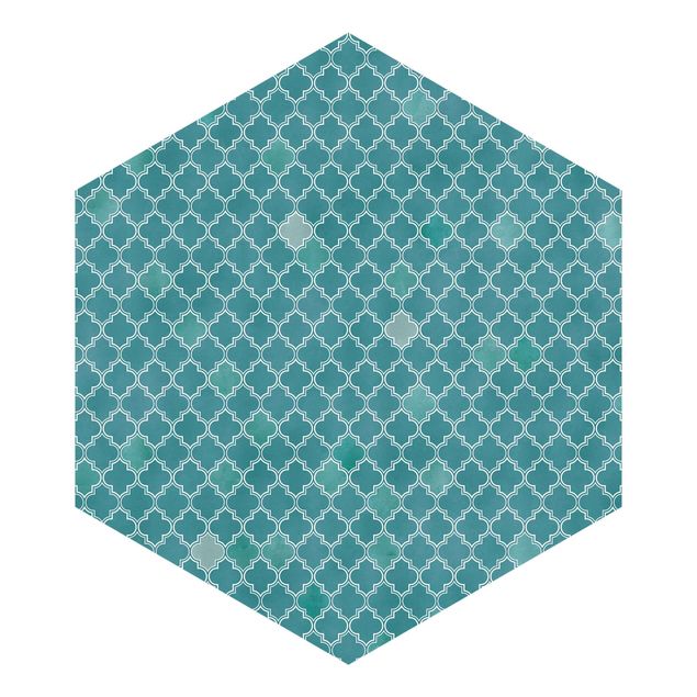Tapete Hexagon Marokkanisches Ornament Muster