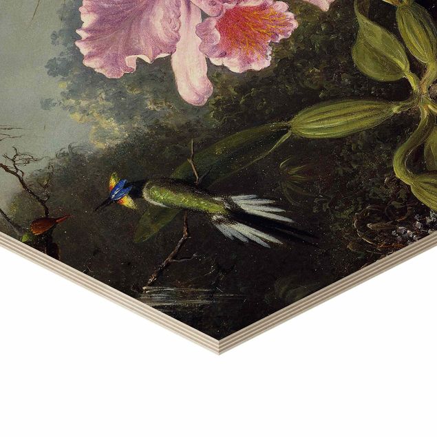 Bilder Martin Johnson Heade - Stillleben mit Orchidee und zwei Kolibris