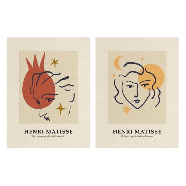 schöne Bilder Matisse Hommage - Gesichter