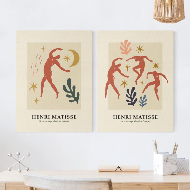 Leinwandbilder abstrakt Matisse Hommage - Tänze