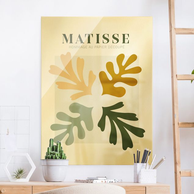 abstrakte Glasbilder Matisse Interpretation - Blätter