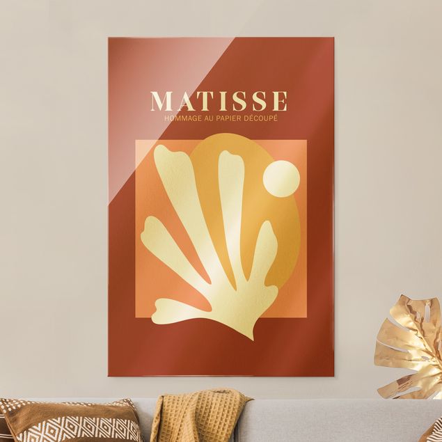 Wandbilder Abstrakt Matisse Interpretation - Kombination Rot