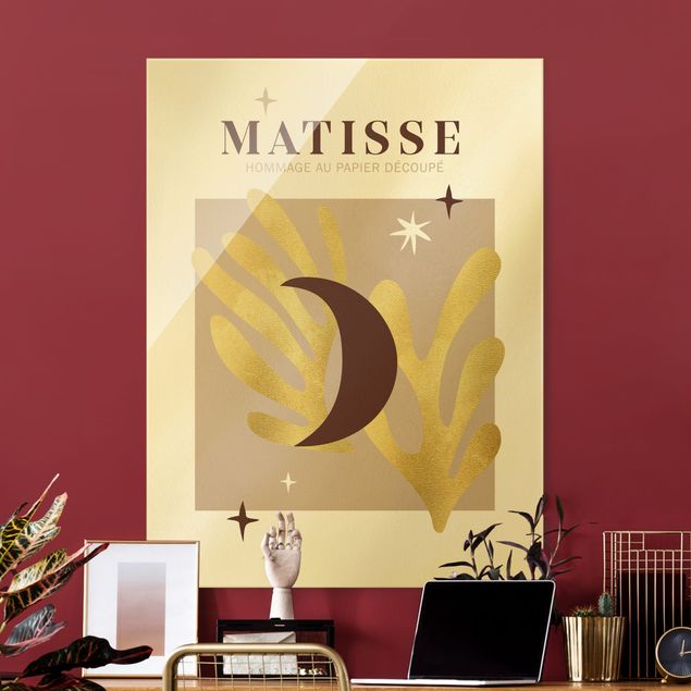 Wandbilder Abstrakt Matisse Interpretation - Mond und Sterne