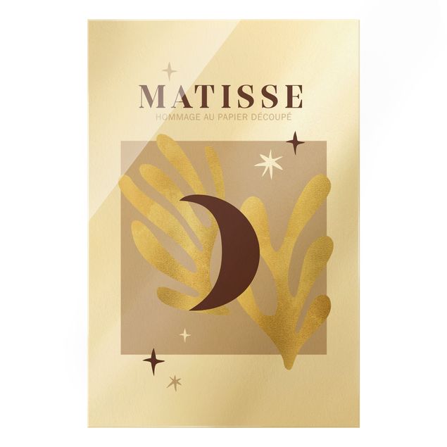 Glasbilder Matisse Interpretation - Mond und Sterne