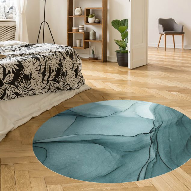 Teppich abstrakt Melierte Blautanne