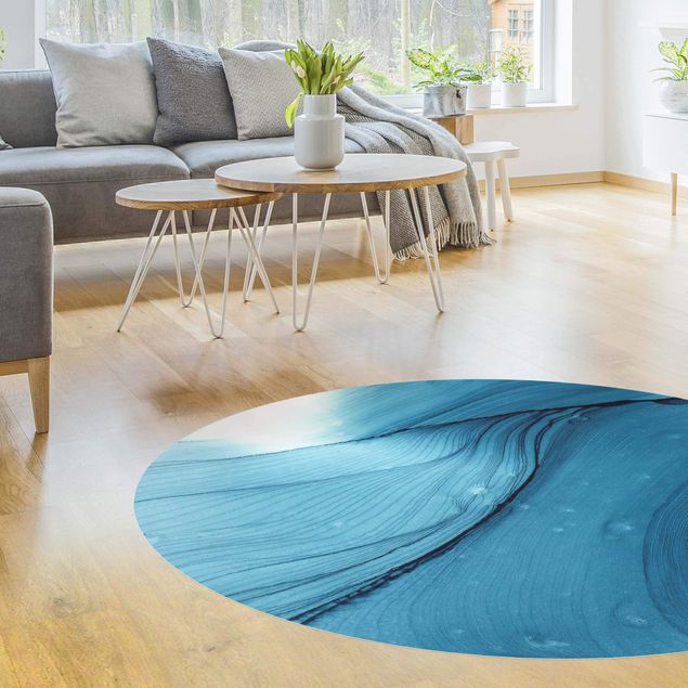 Moderne Teppiche Meliertes Blau