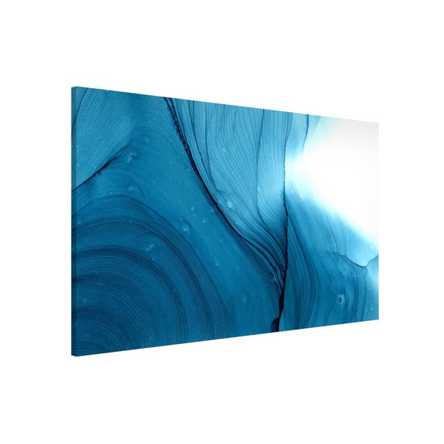 Wandbilder Kunstdrucke Meliertes Blau